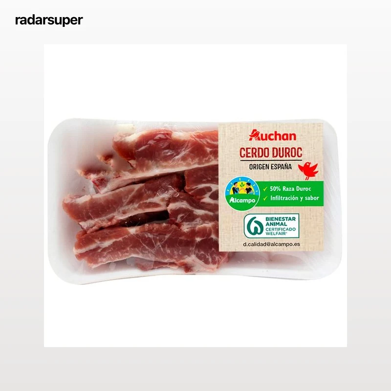 ALCAMPO CULTIVAMOS LO BUENO Tira de costillas de cerdo raza Duroc