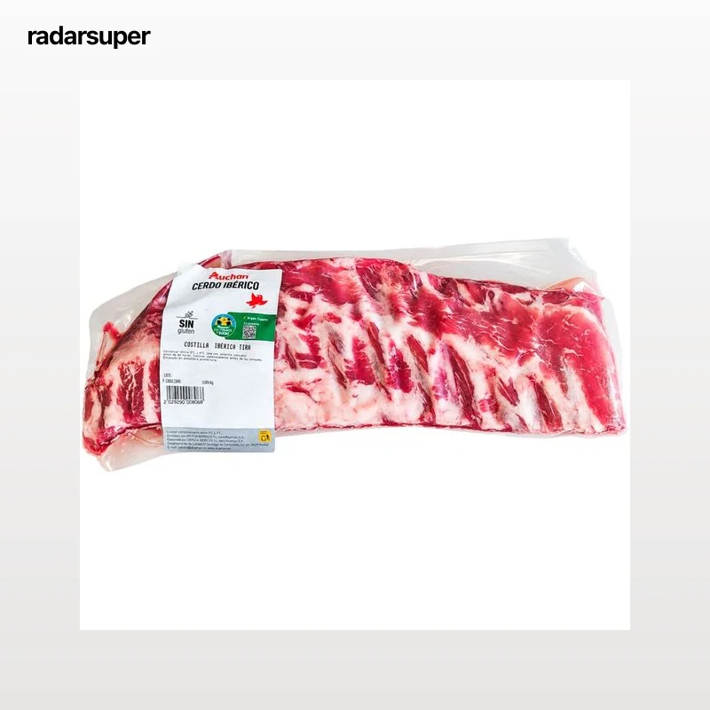 ALCAMPO CULTIVAMOS LO BUENO Tiras de costillas de cerdo de cebo ibérico al peso.