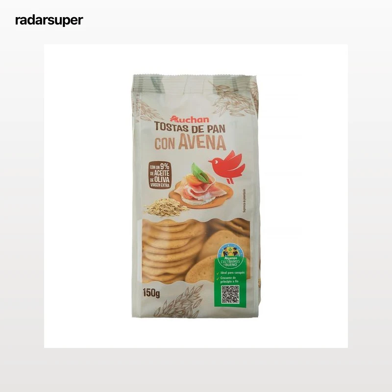 ALCAMPO CULTIVAMOS LO BUENO Tostas de pan con avena especial canapé 150 g