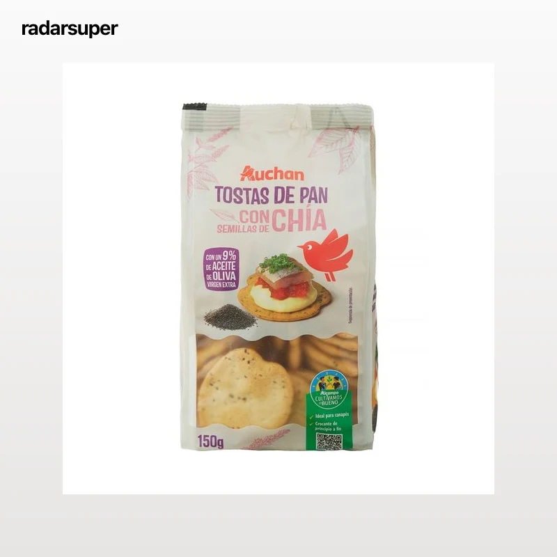 ALCAMPO CULTIVAMOS LO BUENO Tostas de pan con chía especial canapé 150 g