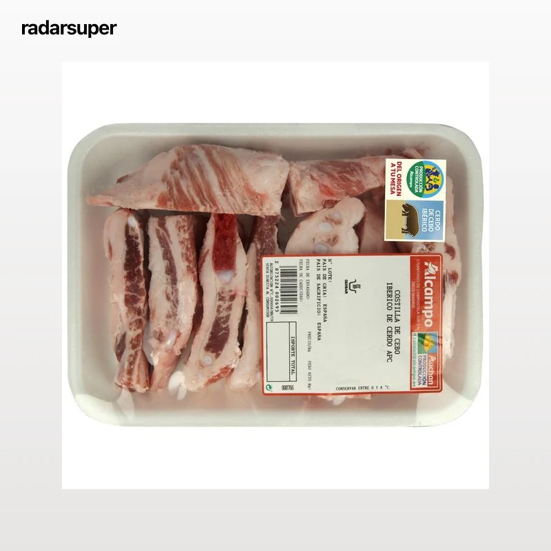 ALCAMPO CULTIVAMOS LO BUENO Trozos de costilla de cebo ibérico de cerdo