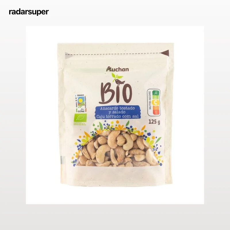 ALCAMPO ECOLÓGICO Anacardos tostados y salados 125 g