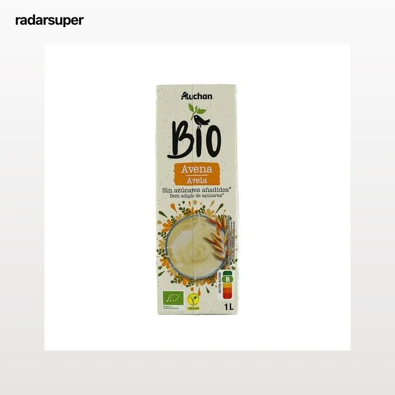 ALCAMPO ECOLÓGICO Bebida vegetal de avena ecológica, sin azúcares añadidos 1 l.