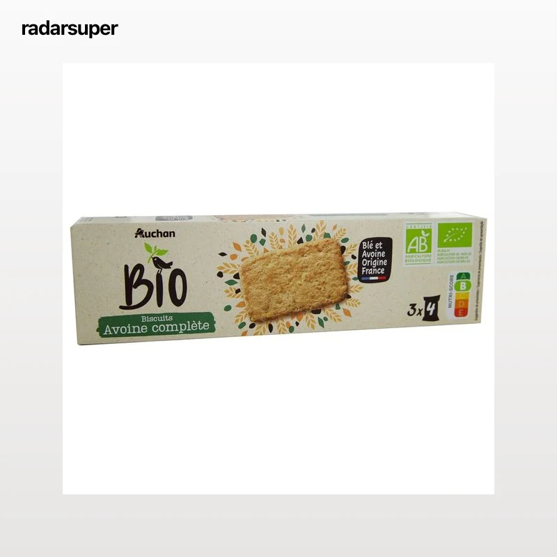 ALCAMPO ECOLÓGICO Galleta de avena integral ALCAMPO ECOLÓGICO 130 g.