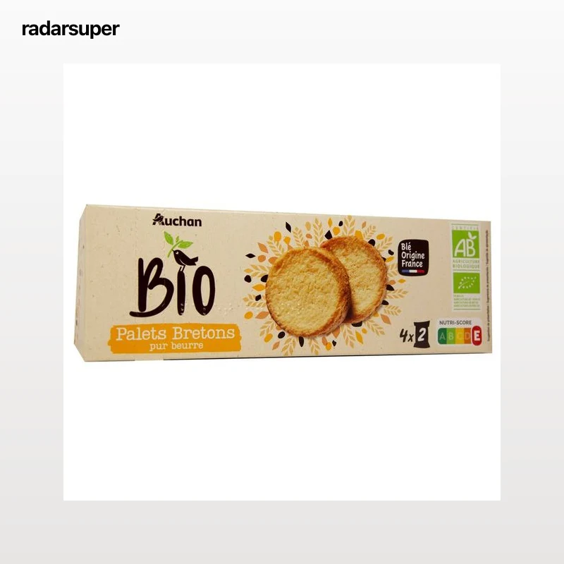 ALCAMPO ECOLÓGICO Galletas de mantequilla ecológicas palets bretons 125 g.