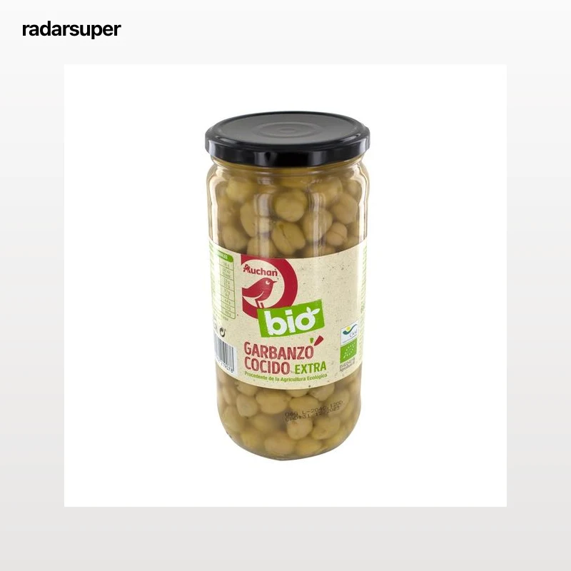 ALCAMPO ECOLÓGICO Garbanzos cocidos ecológicos 450 g.