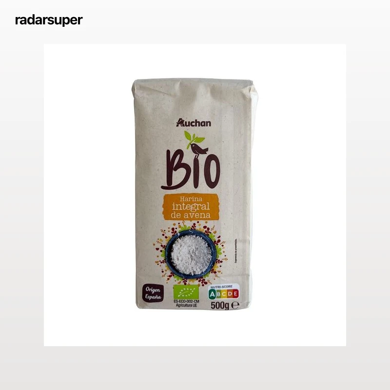 ALCAMPO ECOLÓGICO Harina integral de avena ecológica 500 g.