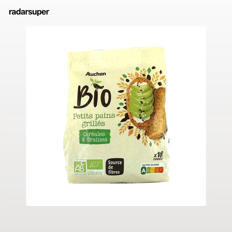 ALCAMPO ECOLÓGICO Panecillos tostados ecológicos con 7 cereales 225 g.