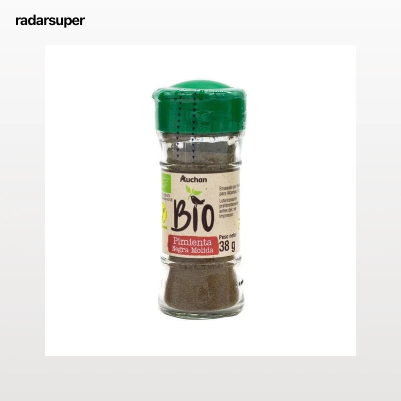 ALCAMPO ECOLÓGICO Pimienta negra molida Bio 38 g.