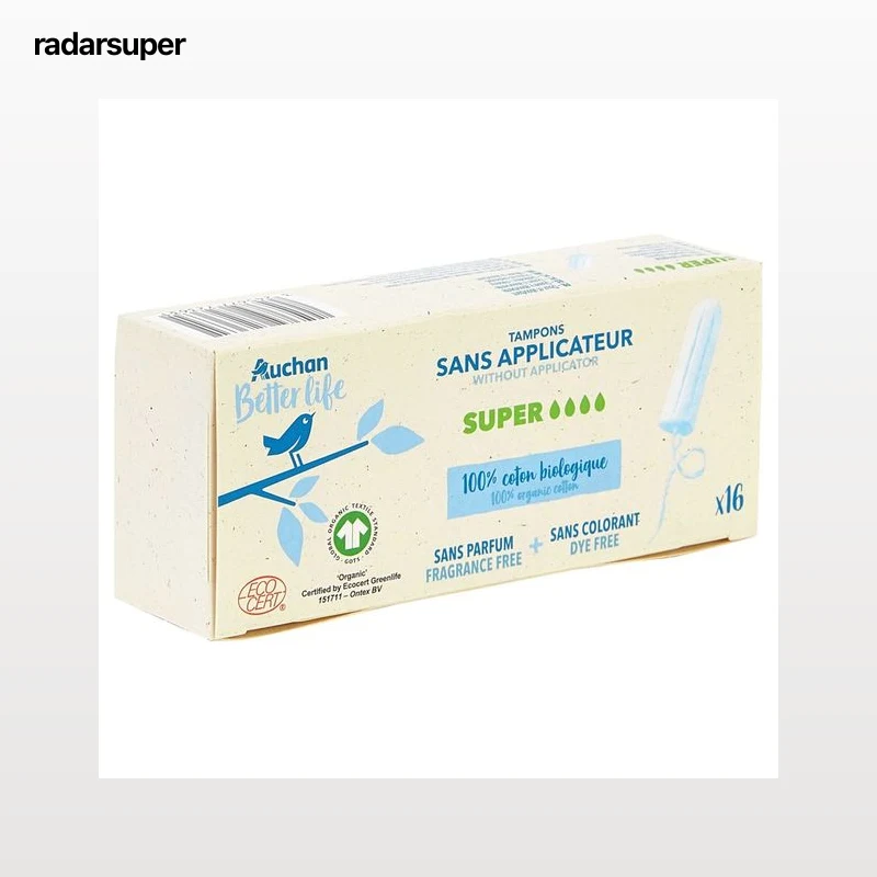 ALCAMPO ECOLÓGICO Tampones sin aplicador Super 16 uds.