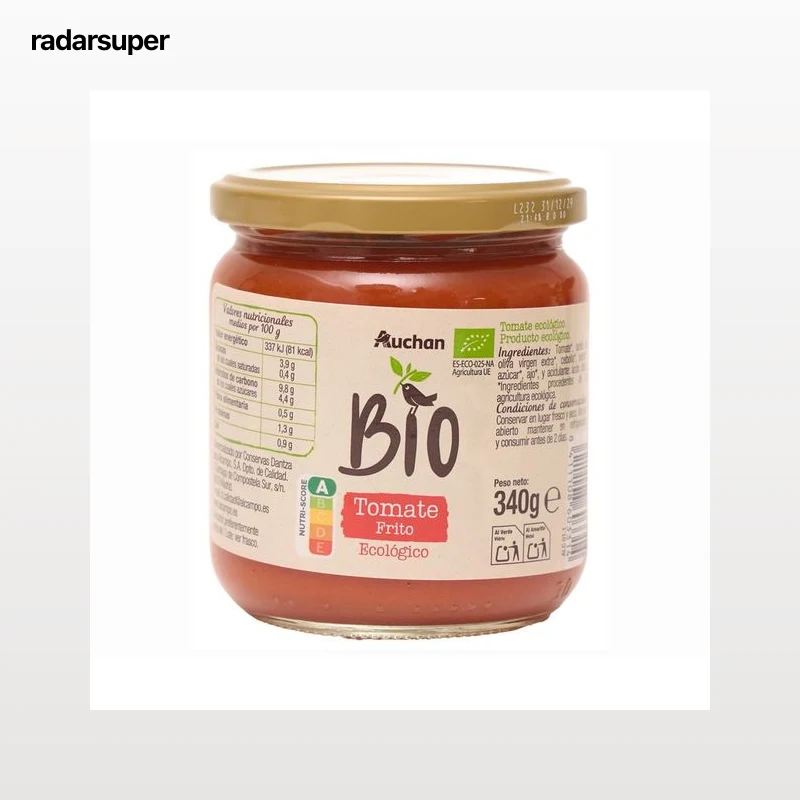 ALCAMPO ECOLÓGICO Tomate frito tarro de 340 ml.