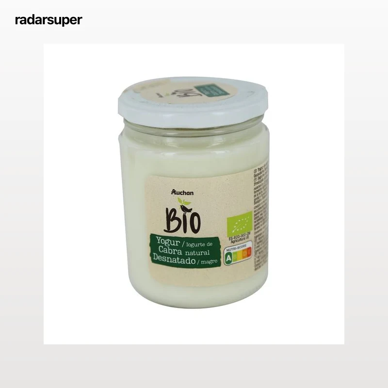 ALCAMPO ECOLÓGICO Yogur natural de cabra desnatado ALCAMPO ECOLÓGICO 420 g.