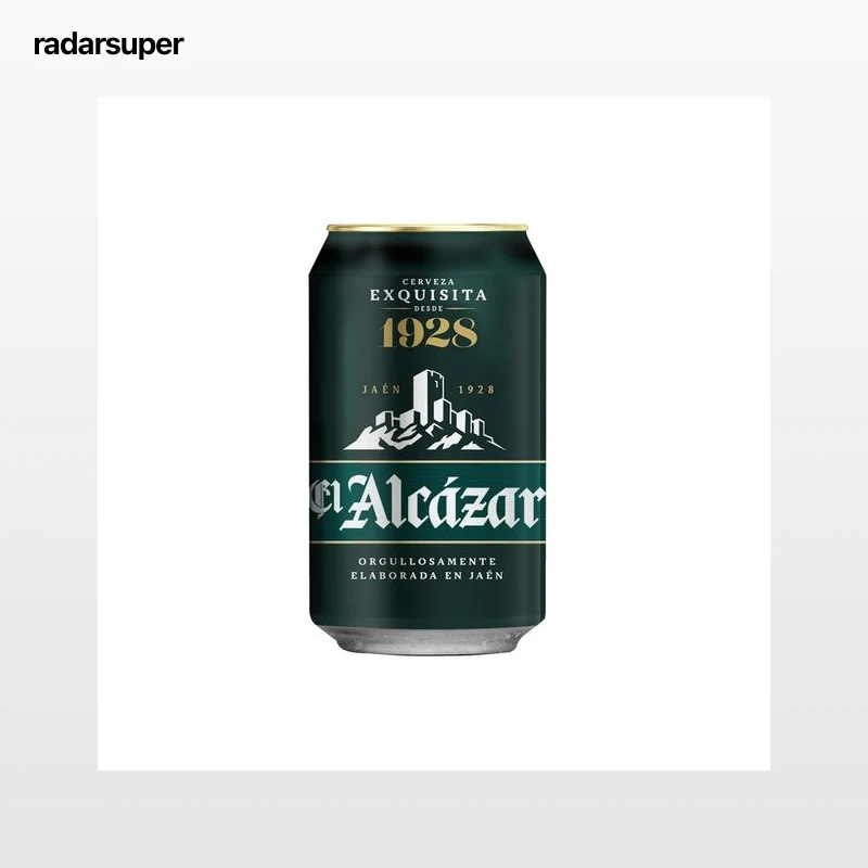 EL ALCÁZAR Cerveza rubia 33 cl
