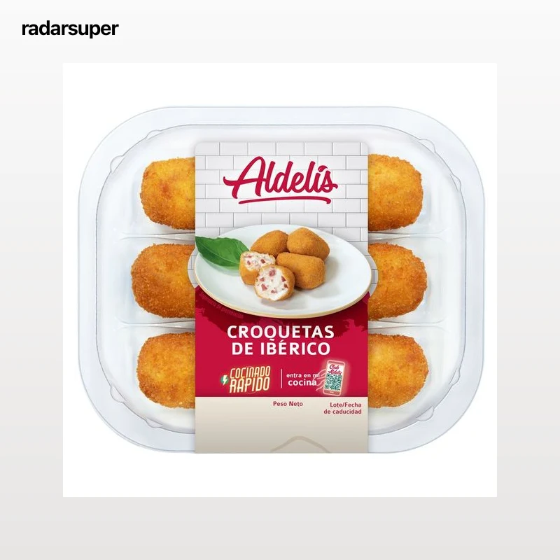 ALDELÍS Croquetas de ibérico prefritas ALDELÍS 6 uds.