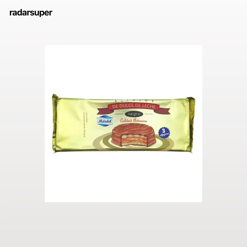 Alfajor de dulce de leche Mardel 150 g.