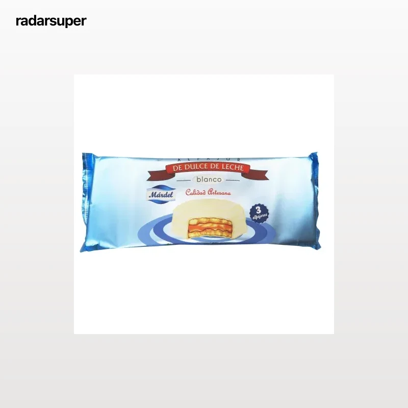 Alfajores de dulce de leche blanco Márdel 150 g.