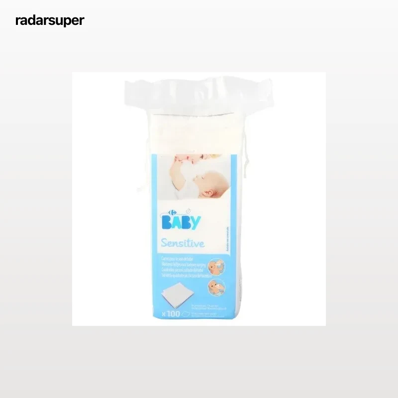 Algodón bebé sensitive Carrefour Baby 100 ud.