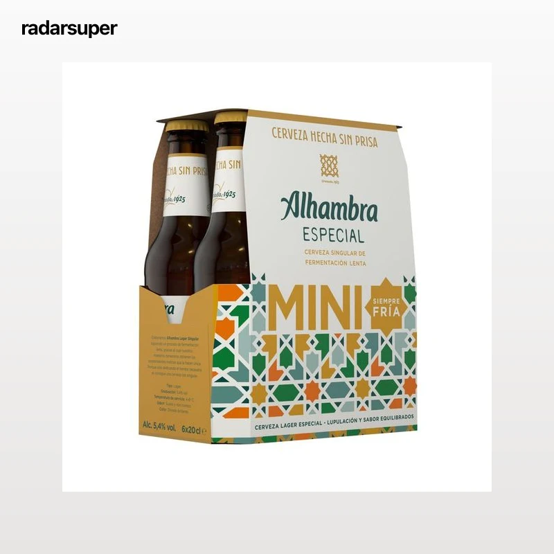 ALHAMBRA Cerveza especial pack 6 x 20 cl.