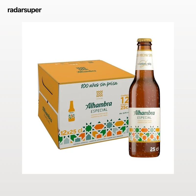 ALHAMBRA Especial Cerveza botella 12 x 25 cl.