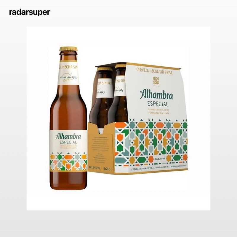 ALHAMBRA Especial Cerveza botella 6 x 25 cl.
