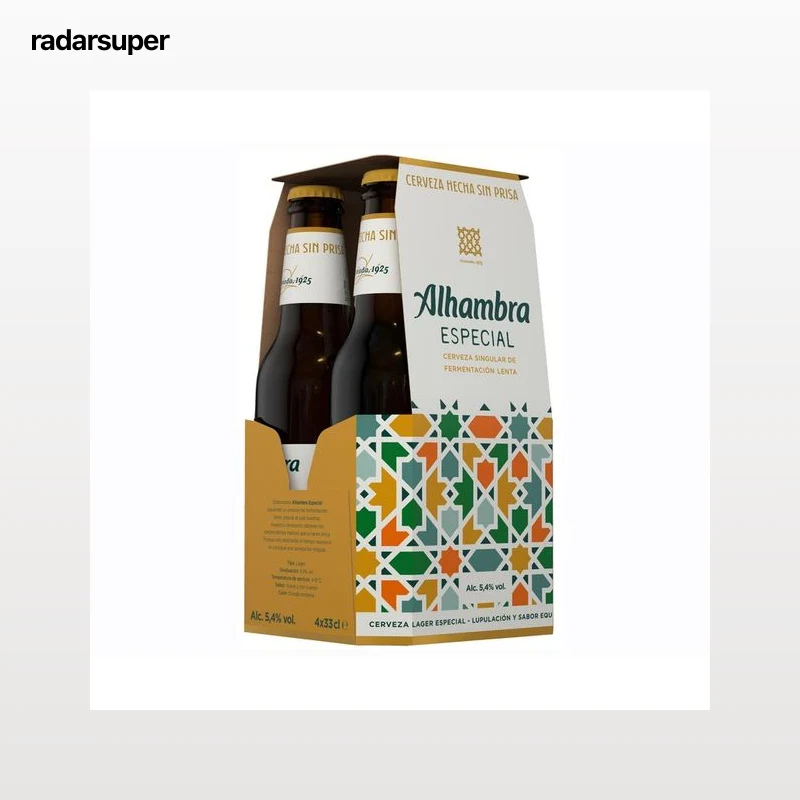 ALHAMBRA LAGER SINGULAR Especial Cerveza pack de 4 uds. de 33 cl.
