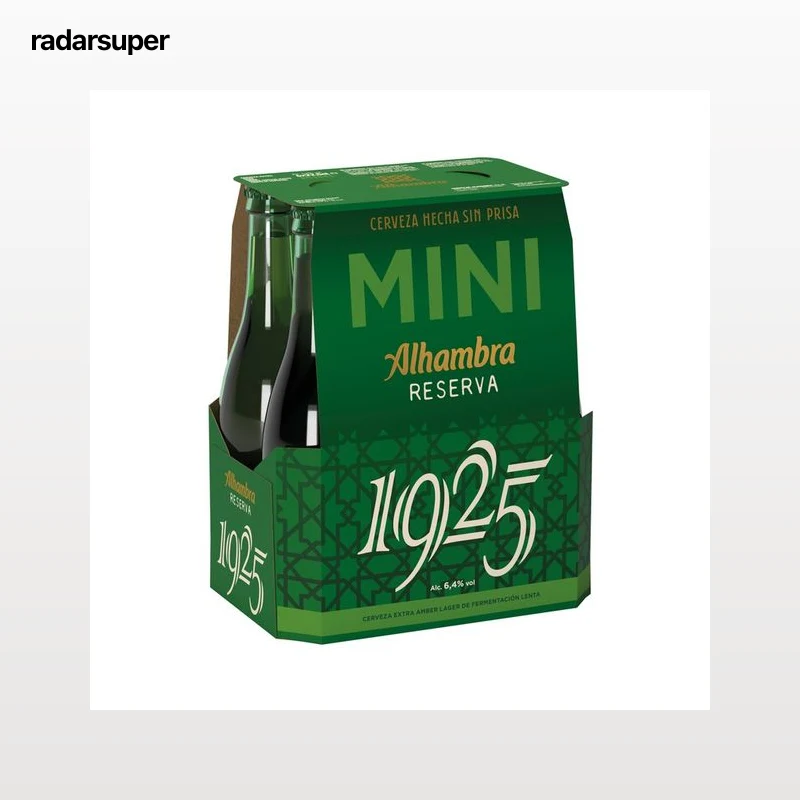 ALHAMBRA Reserva 1925 Cerveza pack de 6 botellas de 22,5 cl.