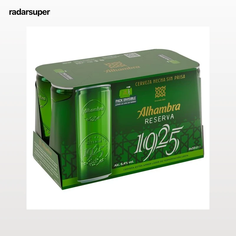 ALHAMBRA Reserva 1925 Cerveza pack 8 uds x 33 cl