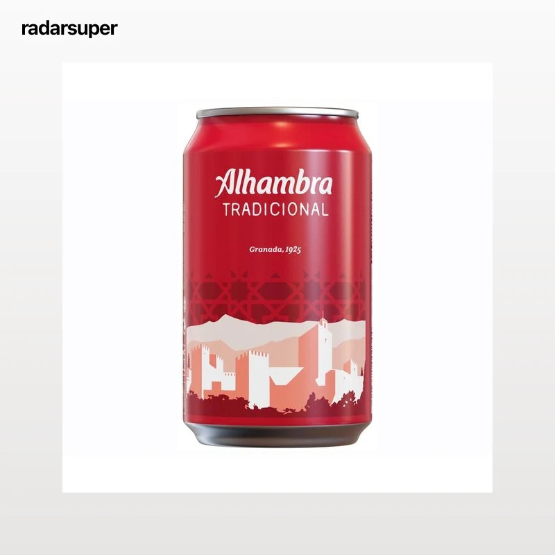 ALHAMBRA Tradicional cerveza lata de 33 cl.