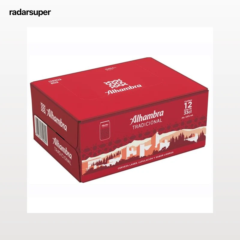 ALHAMBRA Tradicional Cerveza pack 12 latas x 33 cl.