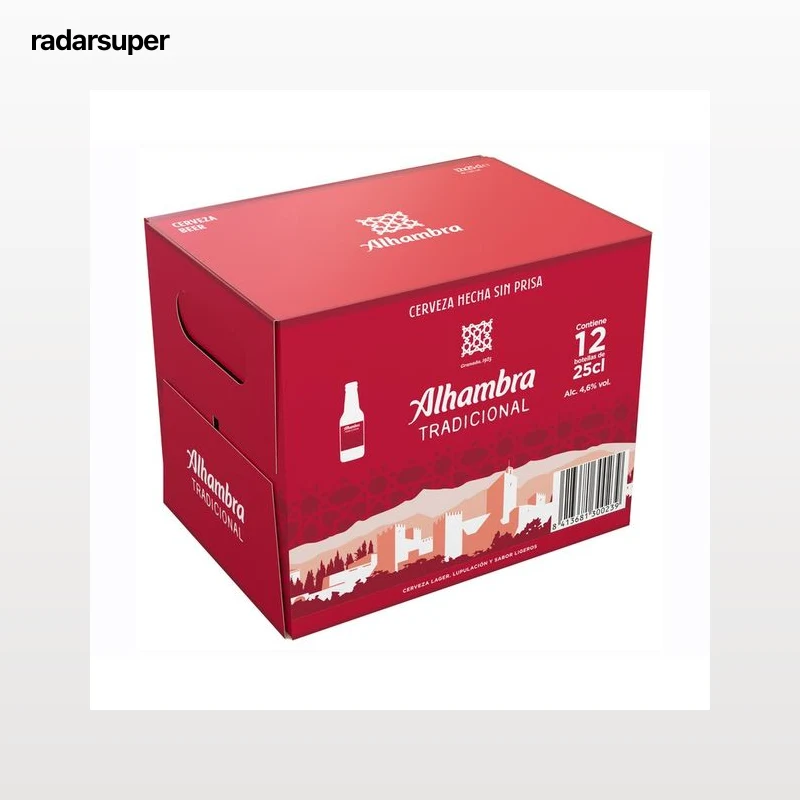 ALHAMBRA Tradicional Cervezas pack de 12 uds. x 25 xl.