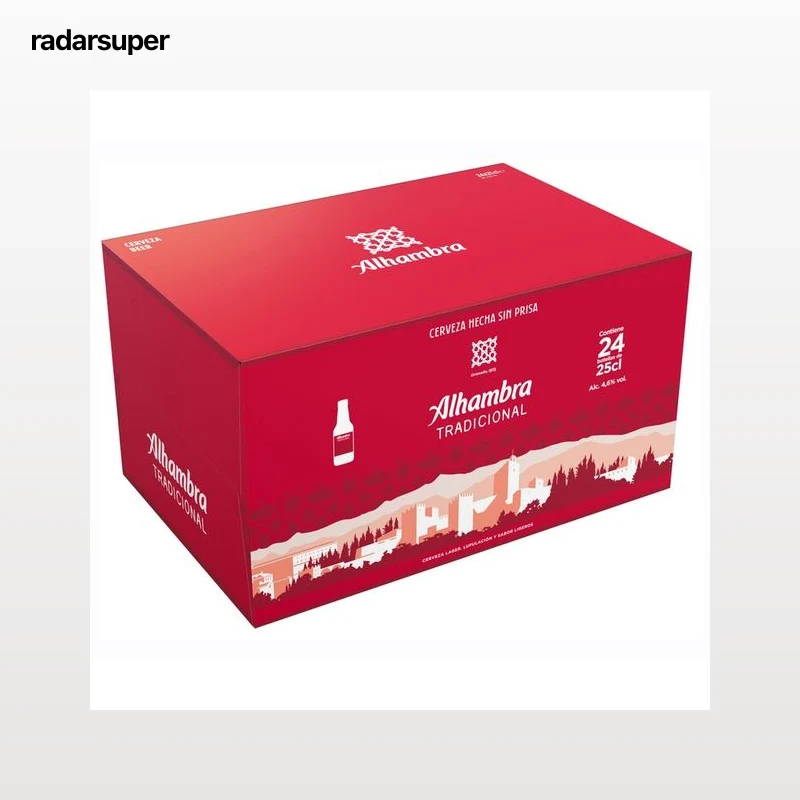 ALHAMBRA Tradicional Cervezas pack de 24 uds x 25 cl.