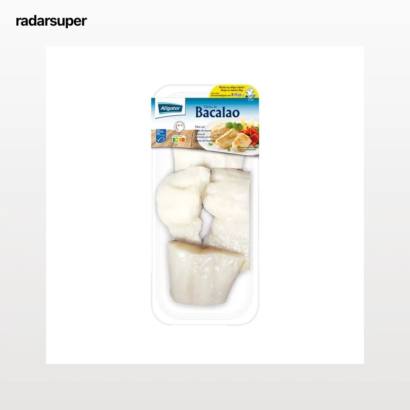 ALIGATOR Filetes de bacalao con piel, al punto de sal 360 g.