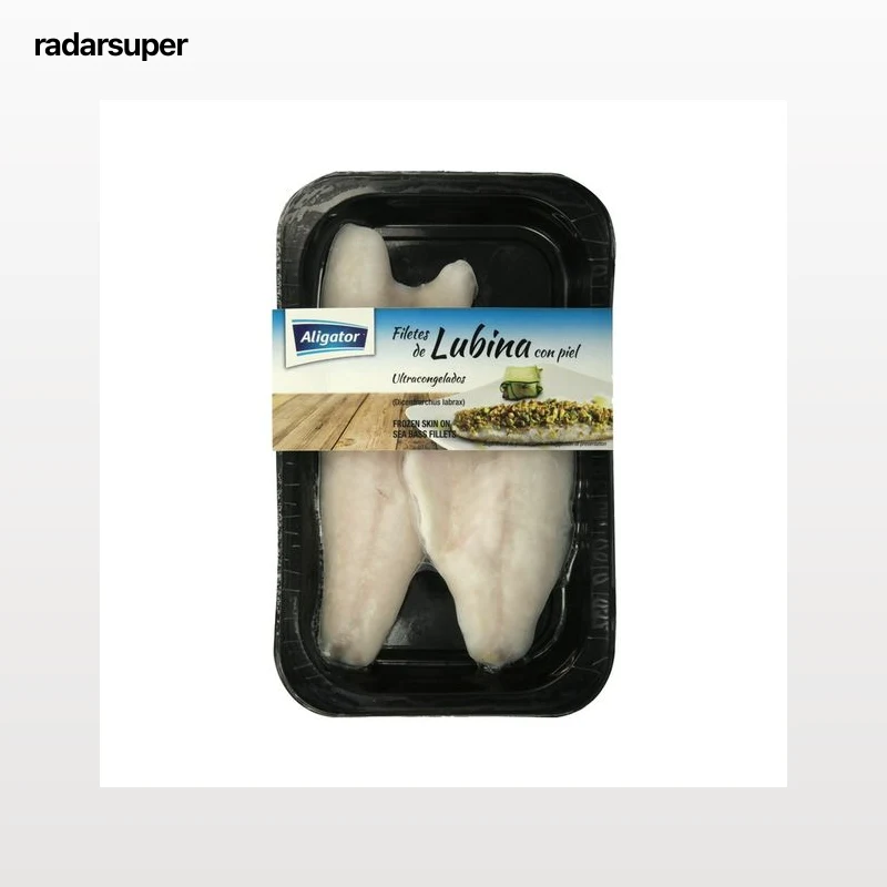 ALIGATOR Filetes de lubina congelados con piel 2 uds. 180 g.