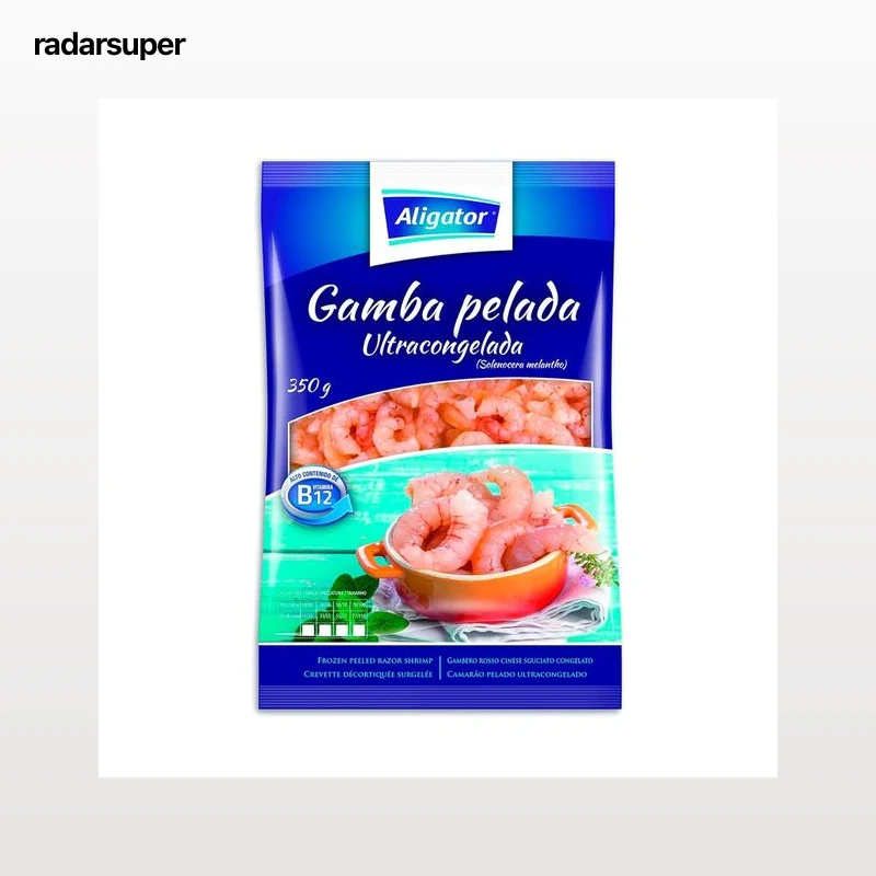 ALIGATOR Gamba pelada ultracongelada 33/55 piezas 350 g.