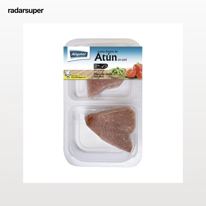 ALIGATOR Lomo limpio de atún MSC (pesca sostenible certificada) sin piel 240 g.