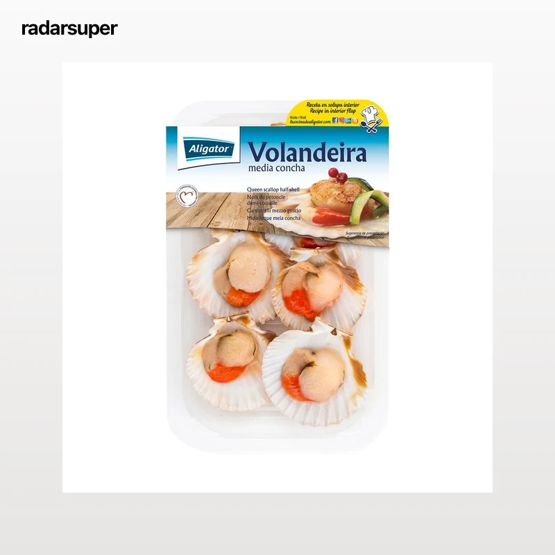 ALIGATOR Volanderia ultracongelada con 1/2 concha ALIGATOR 200 g (P.E).