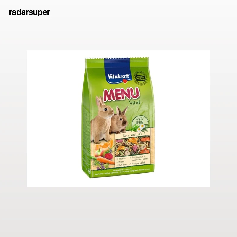 ALIMENTO PARA COELHO ANÃO VITAKRAFT PREMIUM MENU VITAL 3KG