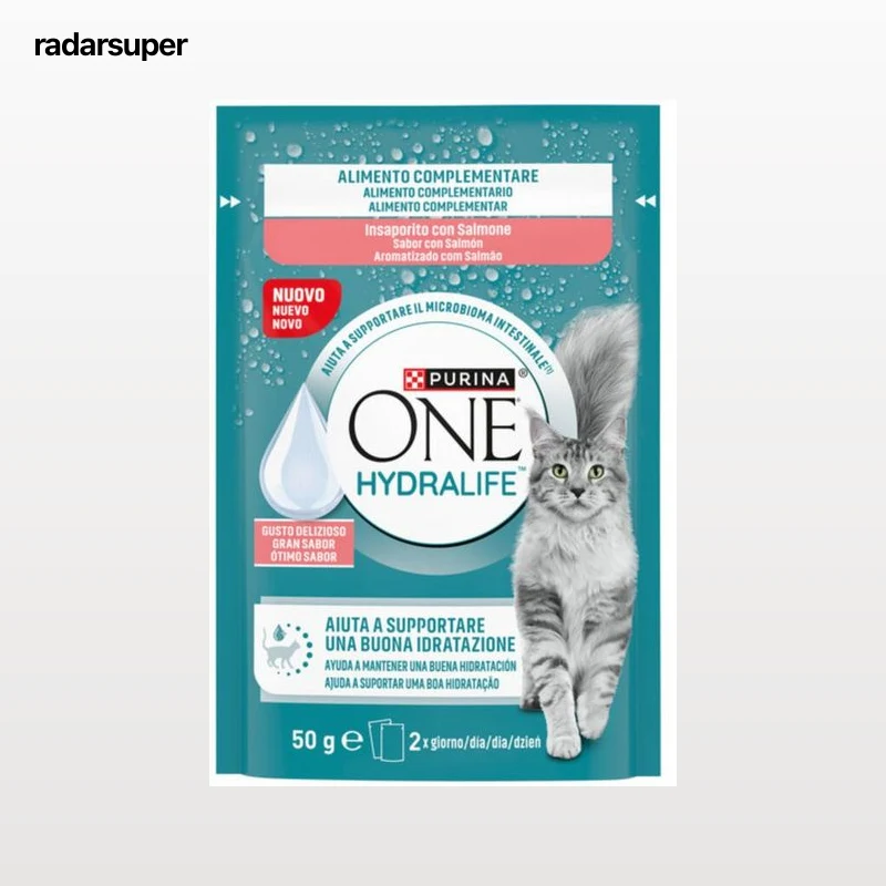 Alimento complementario para gato con salmón Purina One Hydralife 50g