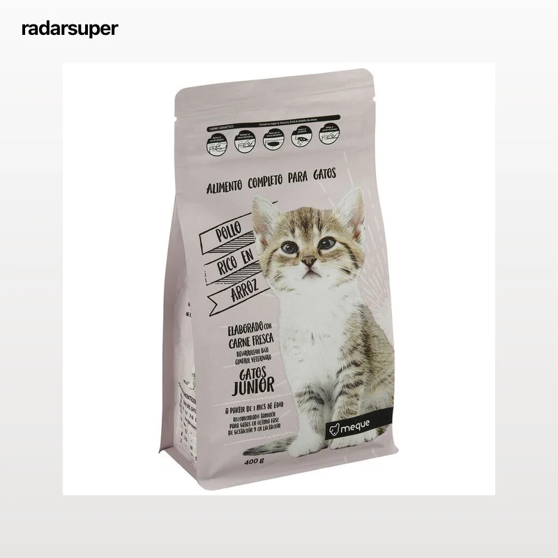 Alimento completo para gato junior Meque pollo arroz 400g