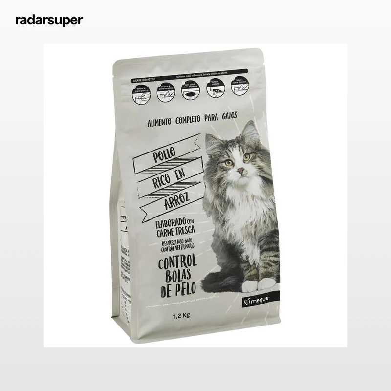 Alimento completo para gato Meque bolas pelo 1,2kg