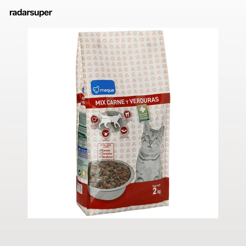 Alimento completo para gato Meque carne y verdura 2kg
