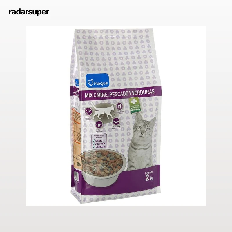 Alimento completo para gato Meque carne verdura pescado 2kg