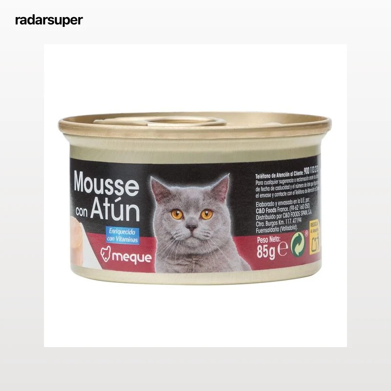 Alimento completo para gatos con atún Meque 85g
