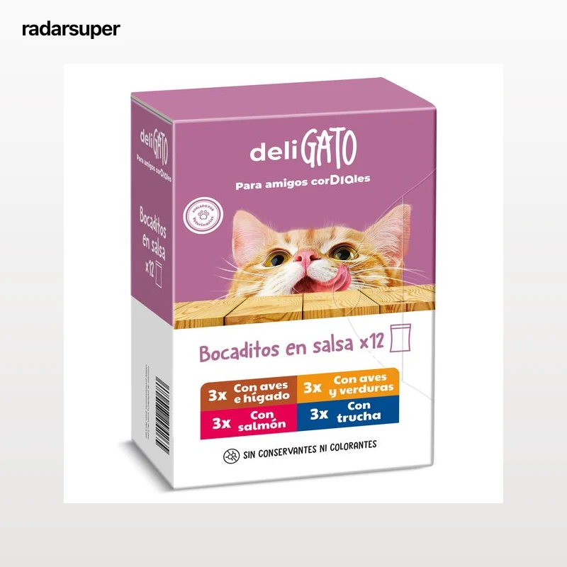 Alimento para gato bocaditos en salsa Dia Deligato pack 12 x 100 g
