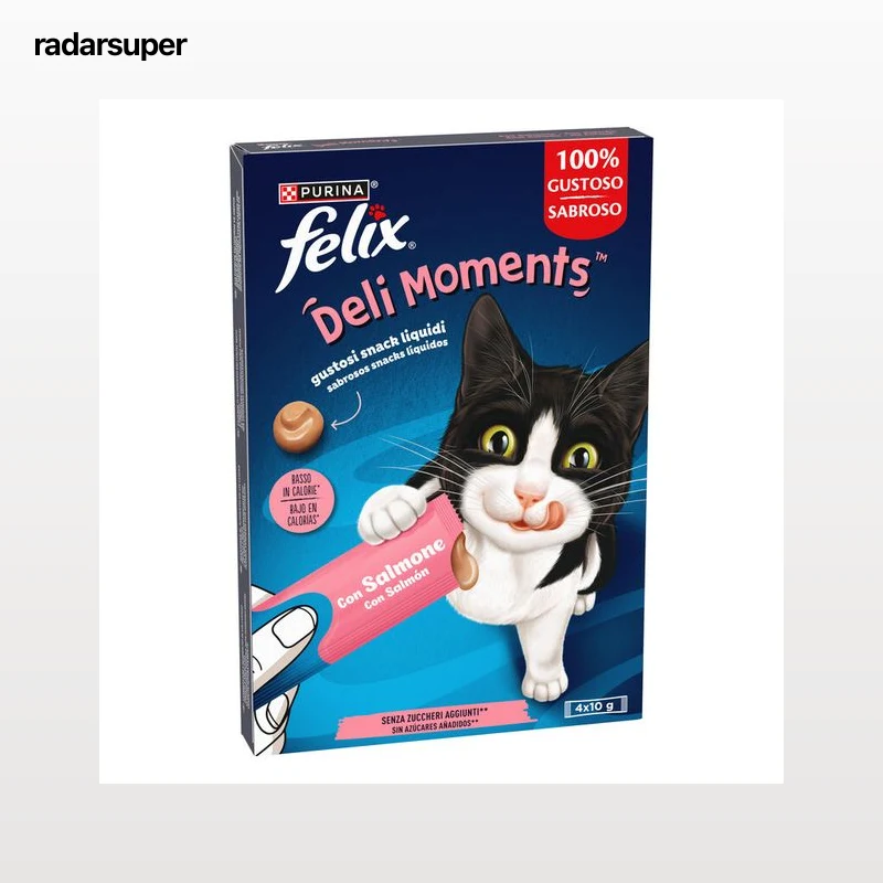 Alimento para gato PURINA® FELIX® Deli Moments Con Salmón 4x10g
