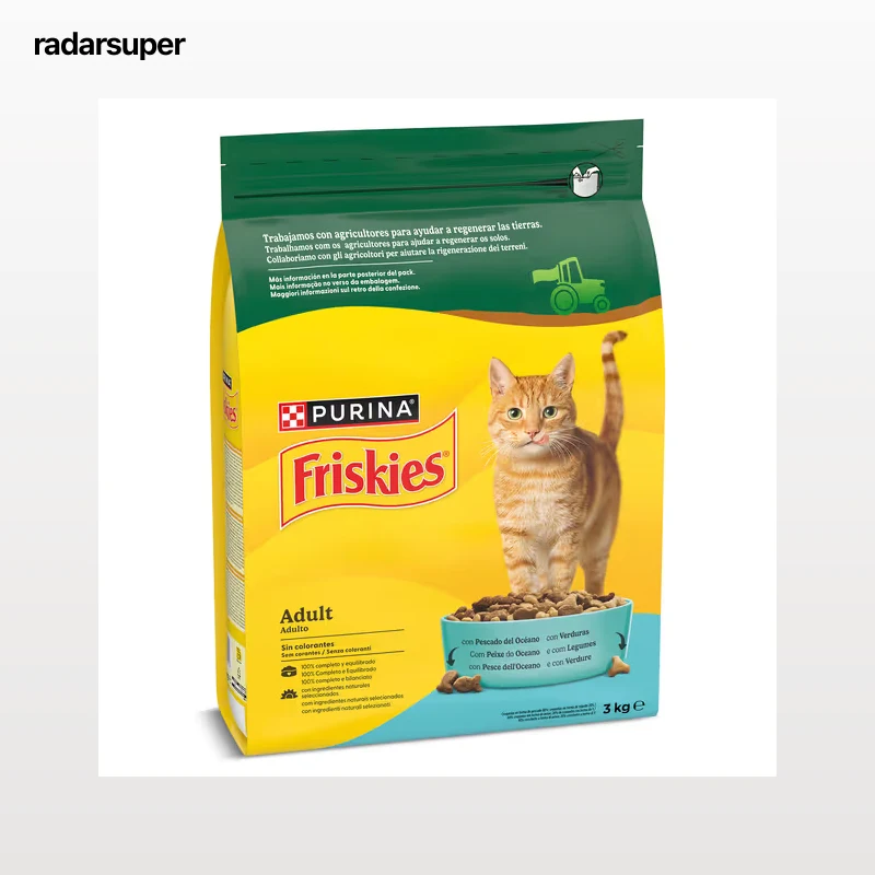 Alimento para gatos adultos con pescado y verduras Friskies 3 Kg
