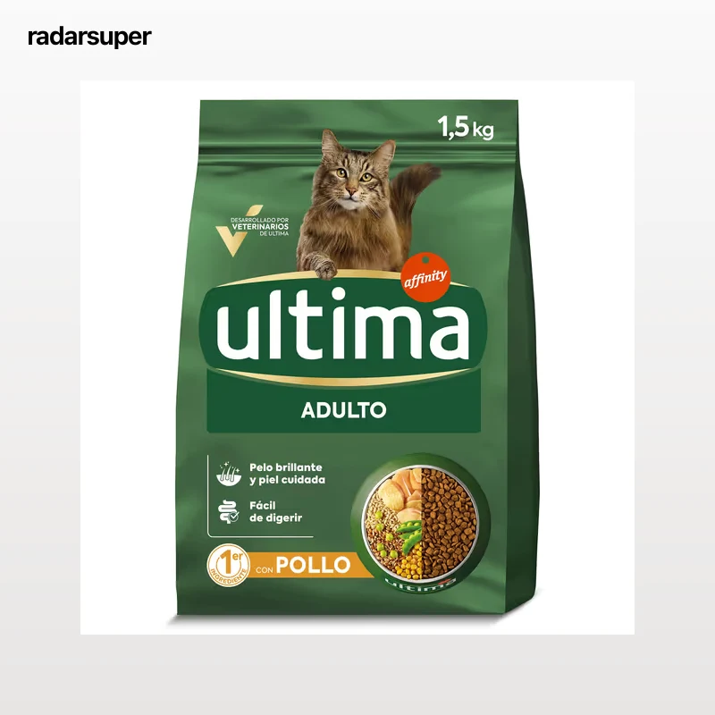 Alimento para gatos adultos sabor pollo Ultima 1.5 Kg