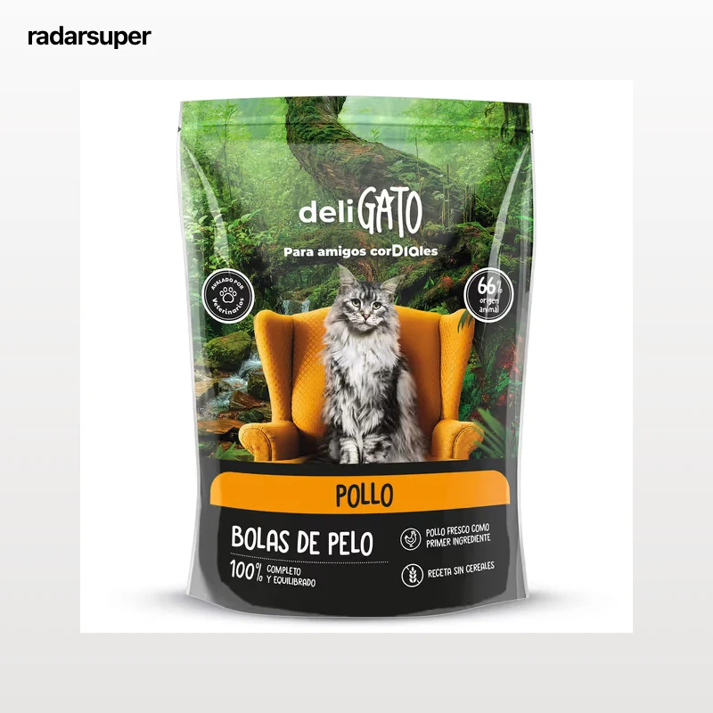 Alimento para gatos anti bolas con pollo Dia Deligato 800 g