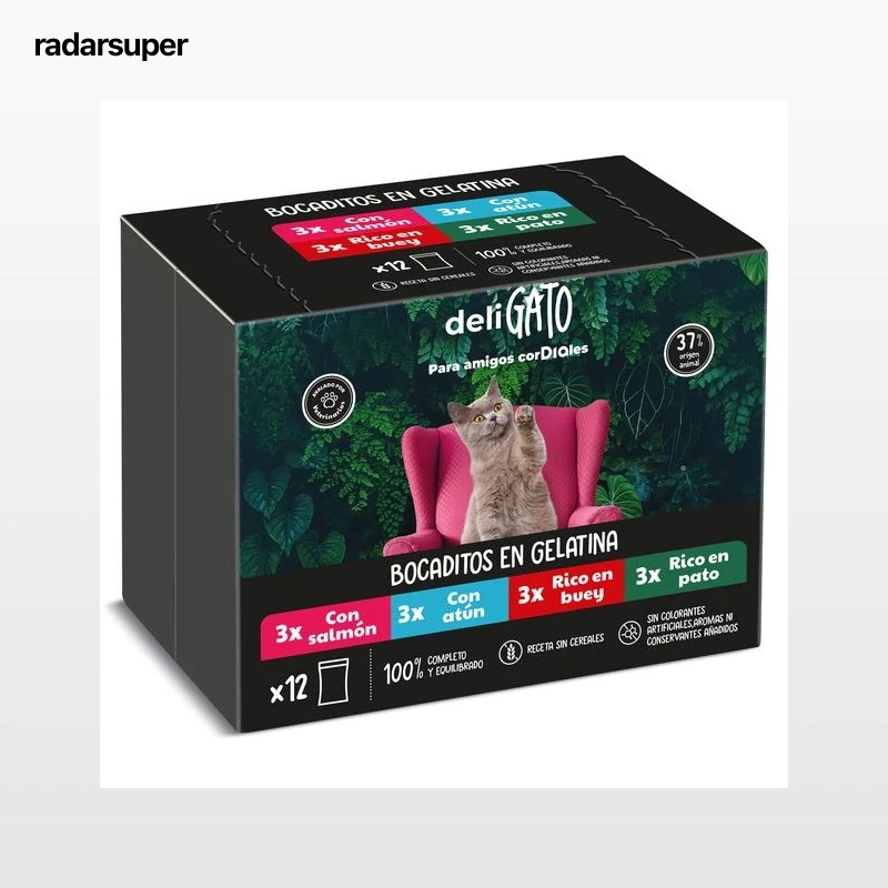 Alimento para gatos bocaditos en gelatina Dia Deligato 12 x 100 g