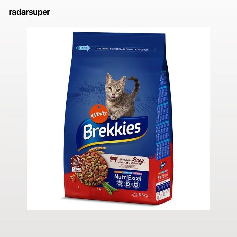 Alimento para gatos con buey Brekkies 3.5 Kg